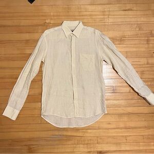 Men's Walker Slater Cream Linen Shirt